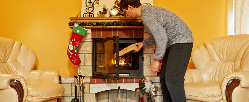 Rusted Metal Fireplace Restoration in Poughkeepsie, New York